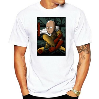 เสื้อยืด ผ้าฝ้าย 100% พิมพ์ลายอนิเมะญี่ปุ่น Cool Samurai Saitama One Punch Man สําหรับผู้ชาย_07