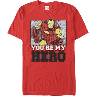 Youre My Hero Iron Man T-Shirt เสื้อยืดผู้หญิง เสื้อเบลาส์ เสือยืดผู้ชาย_07