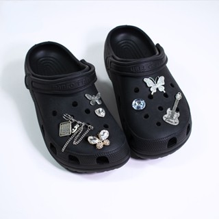 Crocs Jibbitz ชุดจี้รูปผีเสื้อ สําหรับตกแต่งรองเท้า DIY