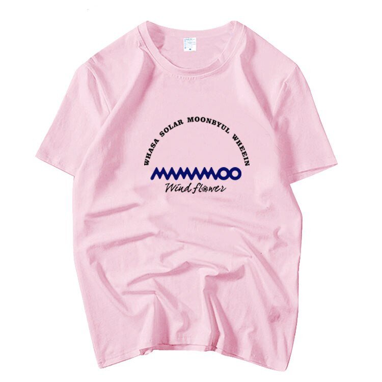 เสื้อยืดผู้ชาย-เสื้อยืด-พิมพ์ลายอัลบั้ม-kpop-mamamoo-wind-flower-same-all-member-name-สําหรับผู้ชายs-5xl