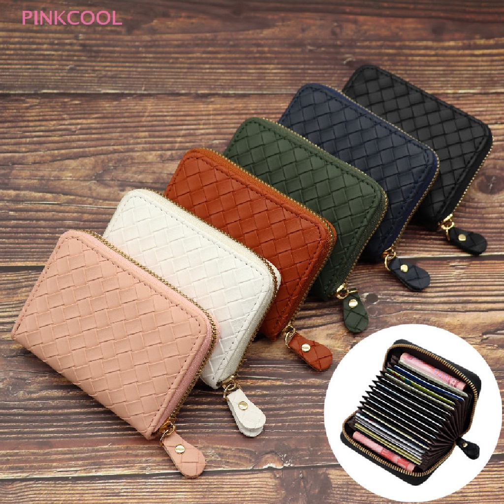 pinkcool-กระเป๋าสตางค์หนังสาน-มีซิป-ใส่บัตรเครดิตได้-แฟชั่นสําหรับผู้ชาย-และผู้หญิง-ขายดี