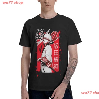 wu77 shop 2022 เสื้อยืดแขนสั้นพิมพ์ลายการ์ตูน GINTAMA GINTA สําหรับผู้ชาย discount_07