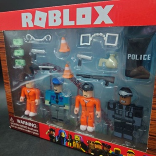 พร้อมส่ง💥 โมเดล Roblox ชุด#31 Police จำนวน 4 ตัว มาพร้อม Accessories สูง 7-9 cm ราคาถูก งานจีน