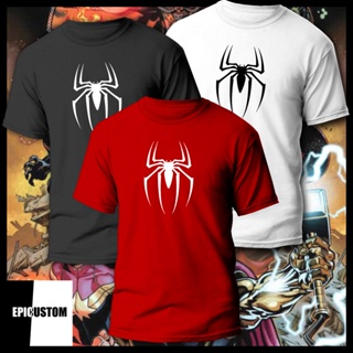Spiderman 3 Logo Print Marvel Comics Graphic Tee 100% Cotton Unisex T-Shirt Black White Grey Maroon Red_01