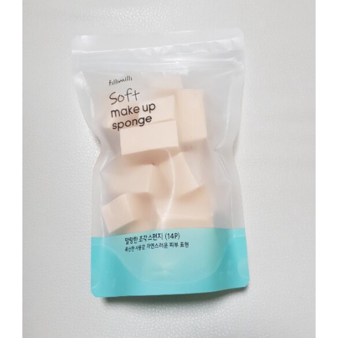 Fillimilli soft makeup sponge เหมาะสำหรับลงรองพื้นเนื้อกึ่งแมท/เนื้อแมท ...