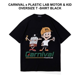 CARNIVAL x PLASTIC LAB MOTOR &amp; KID OVERSIZE T -SHIRT BLACK size s