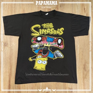 [ THE SIMP SONS ] IRIE DAYS เสื้อการ์ตูน ซิมสันส์ เสื้อวินเทจ papamama vintage