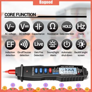 ♪Bagood♪In Stock A3003 ดิจิตอลมัลติมิเตอร์แบบปากกา 4000 นับเครื่องทดสอบกระแสไฟ