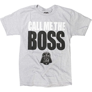 เสื้อยืดผู้หญิง เสื้อคนอ้วนผญ 2021 Star Wars Mens Boss Vader T-Shirt เสื้อยืดผู้หญิงผ้าคอตตอน Tee_01