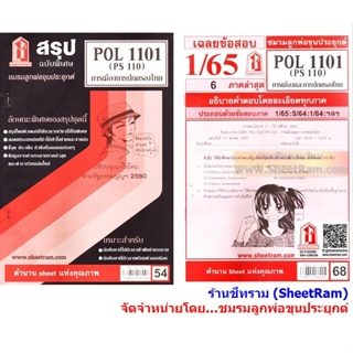 ภาพหน้าปกสินค้าชีทราม POL1101 / PS110 การเมืองและการปกครองของไทย ที่เกี่ยวข้อง