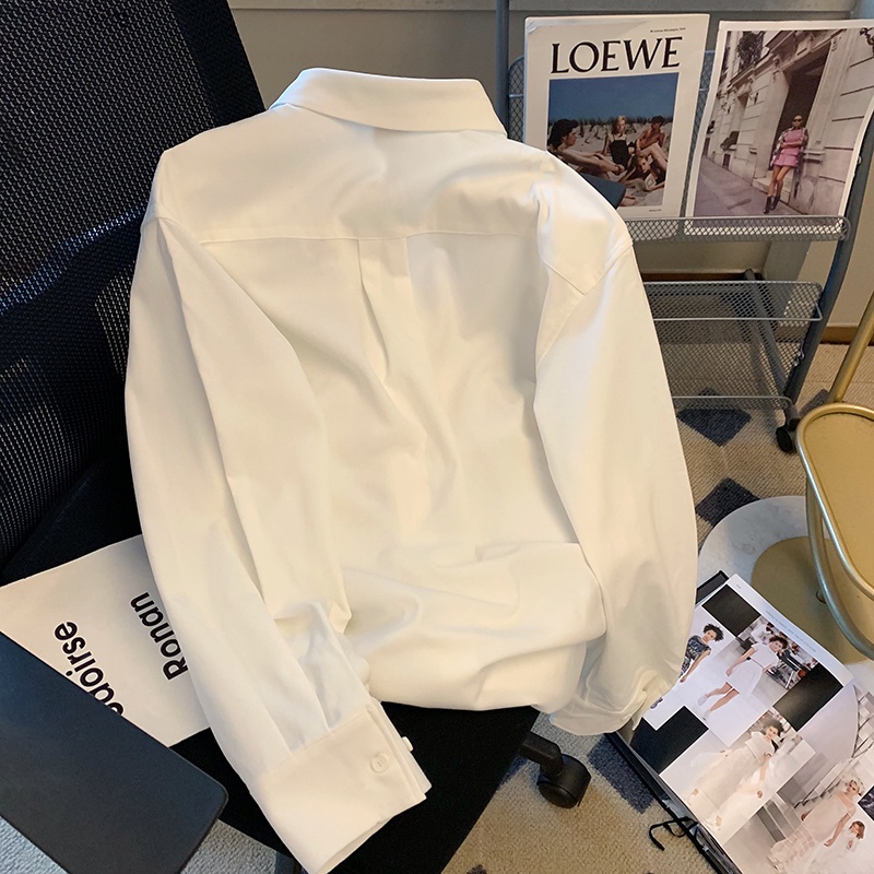 เสื้อเชิ้ต-พิมพ์ลายแมว-สีขาว-สามมิติ-ออกแบบดี-สําหรับผู้หญิง