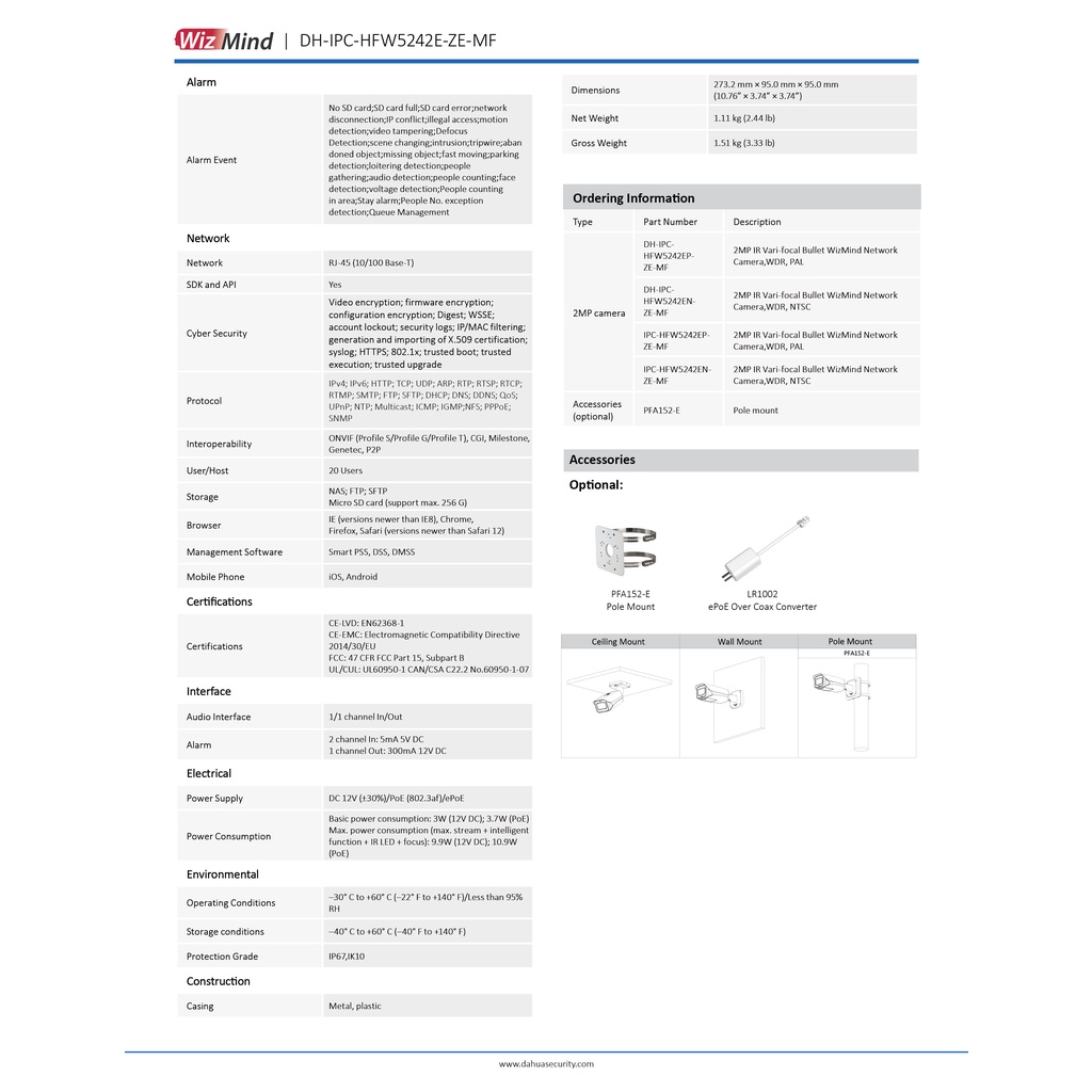 dahua-กล้องวงจรปิด-ip-2-ล้านพิกเซล-รุ่น-dh-ipc-hfw5242ep-ze-mf