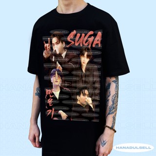 BTS Suga Korean Vintage Bootleg Oversized Unisex KPOP DTG Print Bangtan Min Yoongi Butter Agust D_03