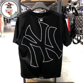 Mlb เสื้อยืดคอกลม แขนสั้น พิมพ์ลายตัวอักษร New York ขนาดใหญ่ สําหรับผู้ชาย และผู้หญิง 31TS33