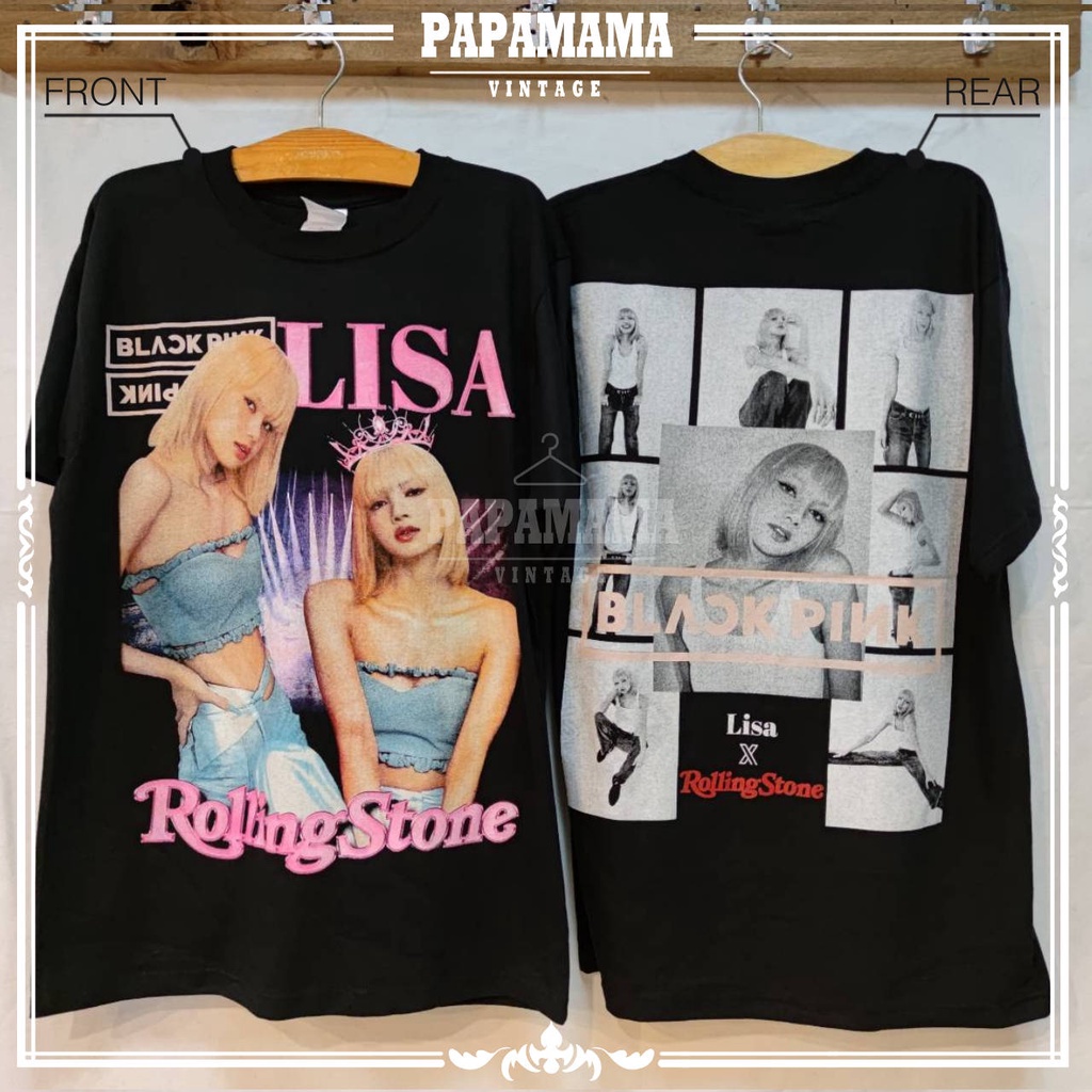 llsa-biackpink-ลิซ่า-แบล๊คพิงค์-bootleg-เสื้อวง-เสื้อทัวร์-เสื้อลิซ่า-papamama-vintage-26