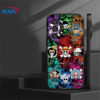 เคสโทรศัพท์มือถือ ซิลิโคนนุ่ม ลายลูฟี่ วันพีซ และบรู๊ค สไตล์ญี่ปุ่น สําหรับ Samsung A04 A04S A13 A03 A03S A23 A22 A21S A12 A02S A11 A51 A10 A30 A50 A52 A20S A10S M12 J4 Plus