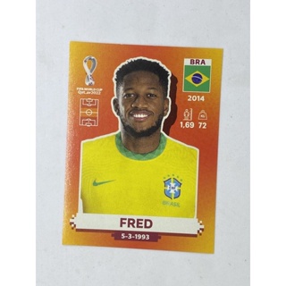 Fred สติ๊กเกอร์สะสม ฟุตบอลโลก world cup 2022 Brazil Brasil ของสะสมทีมฟุตบอล บราซิล