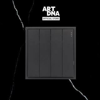 ART DNA รุ่น D3 Series Switch 4 Gang สีดำ design switch สวิตซ์ไฟโมเดิร์น สวิตซ์ไฟสวยๆ ปลั๊กไฟสวยๆ