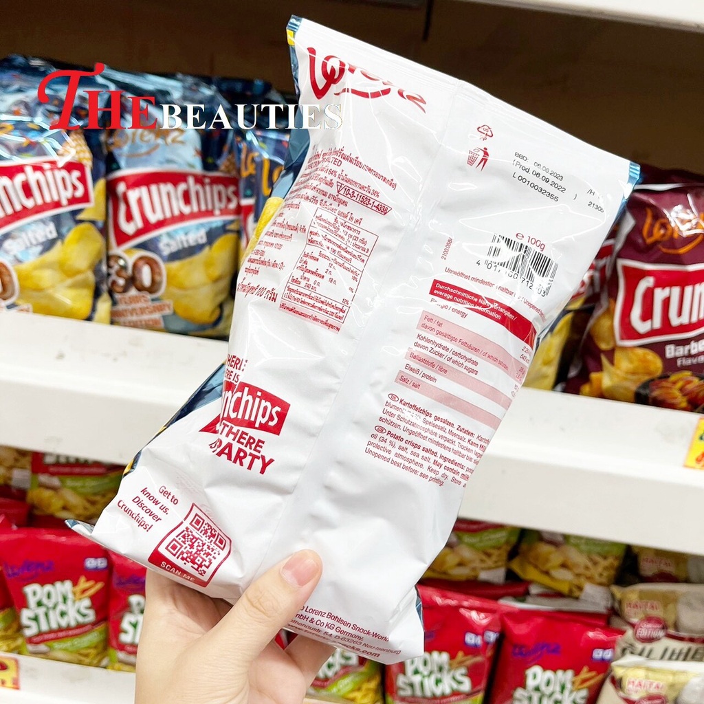 lorenz-crunchips-salted-100-g-product-of-germany-ลอเรนซ์-ครั้นชิพส์-มันฝรั่งสไลด์แผ่นบางทอดกรอบ