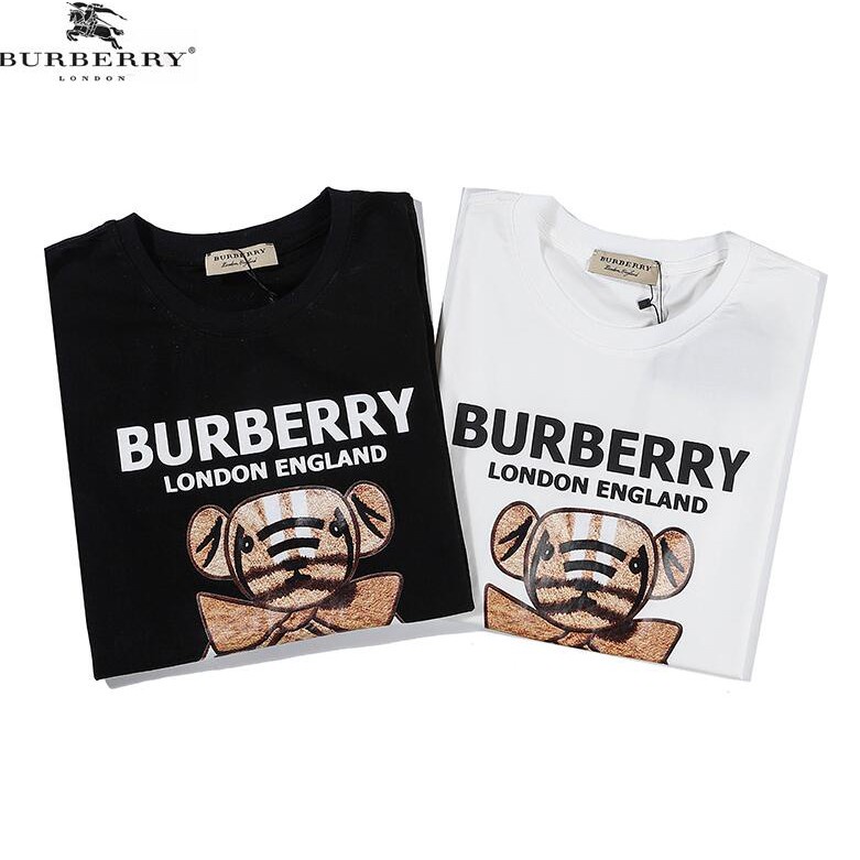 เสื้อยืดแขนสั้นผ้าฝ้ายพิมพ์ลาย-burberry-แฟชั่น-unisex-01