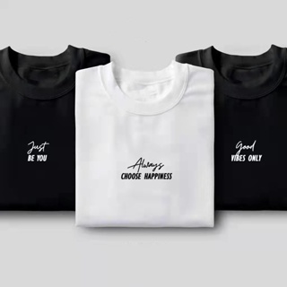 🌟​พร้อมส่ง​🌟 Tshirt Minimalist Design for Men Women Cotton Round Neck Shirt Black Tshirt White Tshirt ESSENTIALS