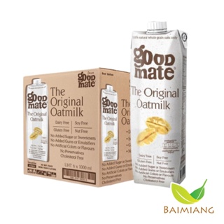 [ยกลัง6กล่อง]Goodmate The Original Oat Milk กู๊ดเมท นมโอ๊ต สูตรออริจินอล ขนาด 1000 มล. 6กล่อง (41565-6)