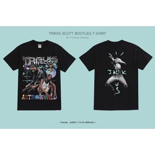 เสื้อยืด Travis​ Scott T-shirtฤดูใบไม้ผลิ/ฤดูร้อน Rap Street พิมพ์ Hip Hop ลำลองหลวมแขนสั้น_03