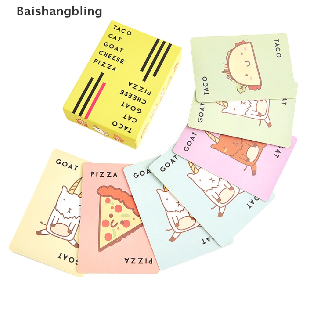 bsbl-ใหม่-taco-cat-goat-cheese-pizza-การ์ดเกมของเล่น-สําหรับครอบครัว-ปาร์ตี้-ของขวัญ