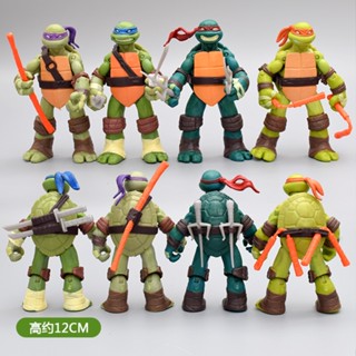 ความหลากหลายของข้อต่อที่สามารถเคลื่อนย้ายเต่านินจาวัยรุ่น TMNT ตุ๊กตาเต่านินจาทำมือของเล่นเด็กรุ่นตกแต่งของขวัญ