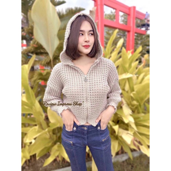 072-i-เสื้อคลุมกันหนาว-เสื้อไหมพรมถัก-รุ่นซิปกวางเงิน-อกถึง-46