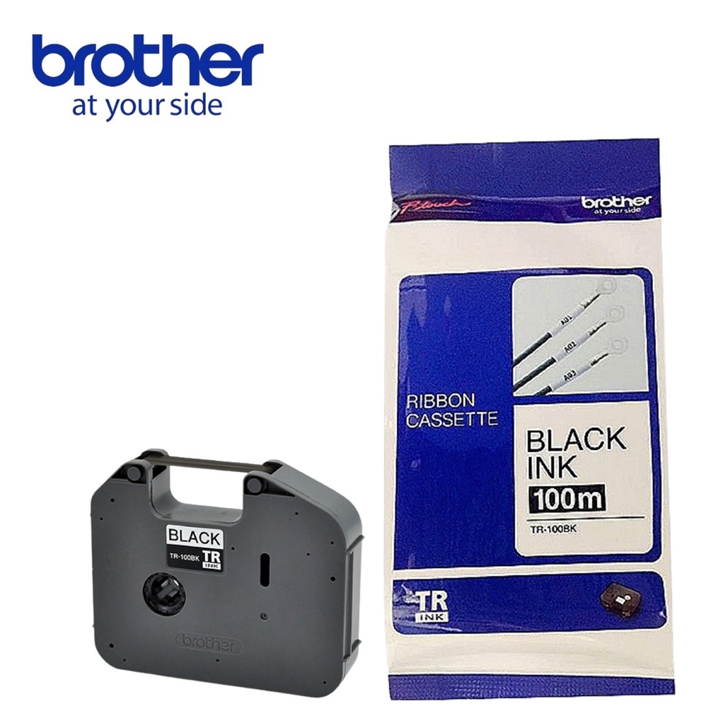 brother-tr-100bk-ribbon-cassette-black-ink-100m-ผ้าหมึกปริ้นสีดำ-สามารถออกใบกำกับภาษีได้ค่ะ-ราคาต่อ1ชิ้น