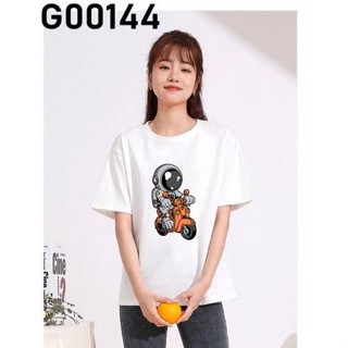 เสื้อยืด PROMOSI HEBAT STOK BERSEDIA G00144 ANGKASAWAN NASA SPACEMAN ASTRONAUT PUTIH BAJU COMEL BESAR MERAH_21