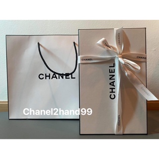 ส่งฟรีEMS CHANEL2HAND99 CHANEL ชุดกล่อง ถุงกระดาษ โบ สำหรับใส่น้ำหอม เครื่องสำอาง ครบชุด skincare parfume CHANCE อุปกรณ์