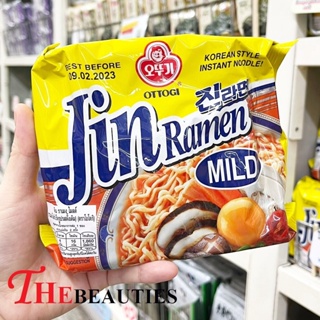 🔥🔥🔥  ️️Ottogi Jin Ramen Mild Instant Noodles 120g.  มาม่าเกาหลี โอโตกิ ราเมงกึ่งสำเร็จรูป รสดั้งเดิม