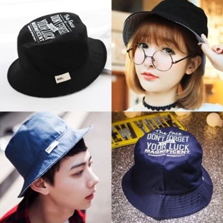 Bucket_The face don’t forget หมวกบักเก็ต Cap_Hat พร้อมส่ง