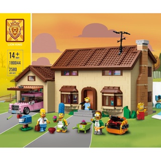 Yoyotoy ตัวต่อเลโก้ The Simpsons The Simpsons house 71006 16005180044/83005/ บล็อกตัวต่อ รูปโลโก้ qt47 RKNL