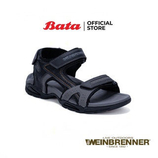 Bata บาจา ยี่ห้อ Weinbrenner รองเท้าลำลองแบบรัดส้น เดินป่า ลุยน้ำ สวมใส่ง่าย ไม่ลื่น  สำหรับผู้ชาย รุ่น Terra สีน้ำตาล 8514056