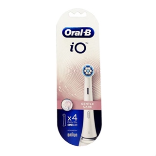 Oral-B Io Gentle Care หัวแปรงสีฟันไฟฟ้า แบบเปลี่ยน (สีขาว) - 4-Count