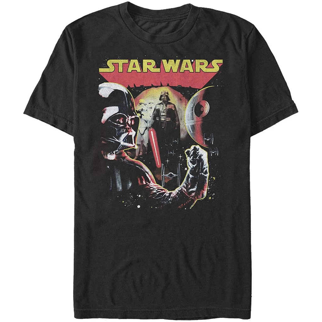 เสื้อยืดคอวีผู้ชาย-star-wars-mens-vader-retro-fist-t-shirt-t-shirt-men-cotton-01