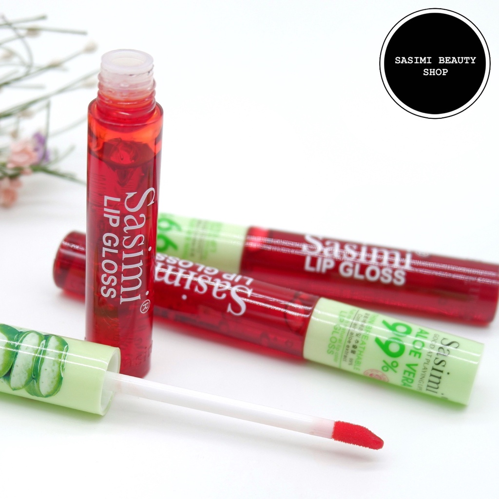 SASIMI Aloe Vera Lip Tint ลิปทินต์ว่านหางจระเข้ สีสันสดใส ริมฝีปากดู