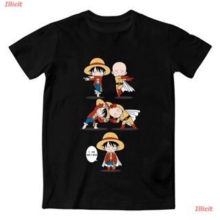 เสื้อยืดยอดนิยม One Piece Man Vs One Punch เสื้อยืดลําลองสําหรับผู้ชายผ้าฝ้ายแขนสั้นคอกลมพิมพ์ลาย Anime Awesome Sho_46