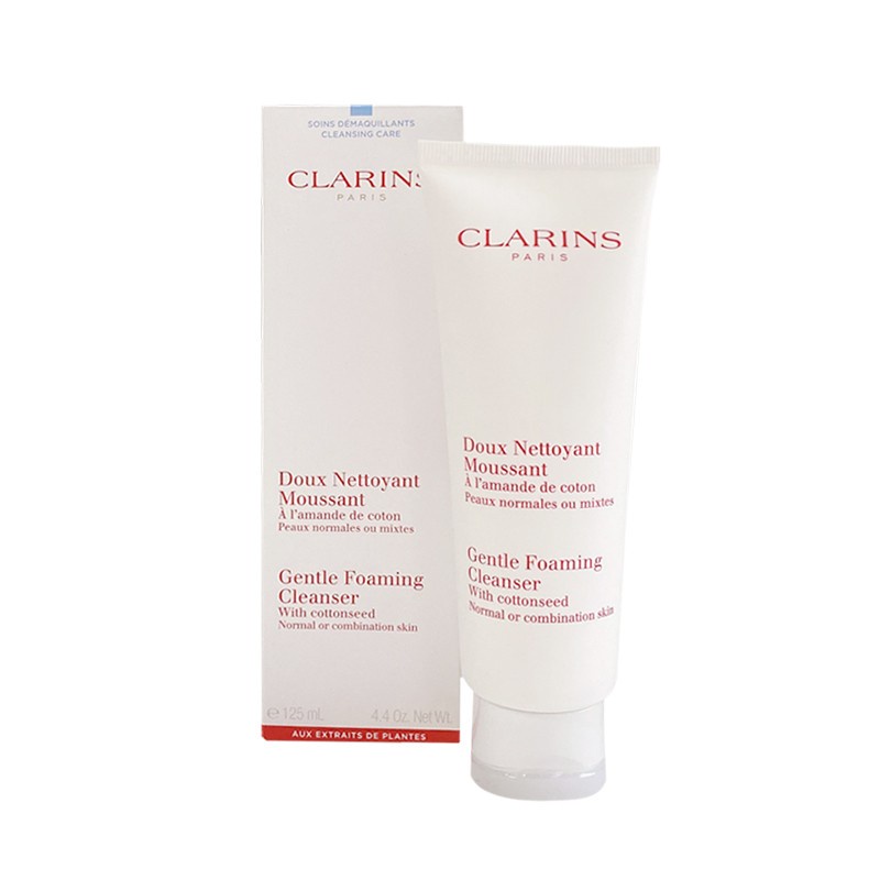 พร้อมส่ง-clarins-gentle-foaming-cleanser-with-cottonseed-125ml-ราคาดีที่สุด
