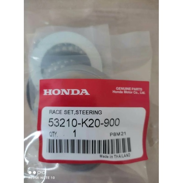 ชุดลูกถ้วยคอ-honda-zoomer-x-อะไหล่เกรด-a-รหัสอะไหล่-53210-k20-900