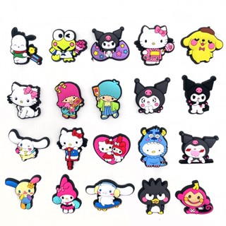 Kuromi Penguin Croc Jibbits Gemini My Melody Jibits Charm Pin Cute Hello Kitty Sanrio Jibitz สําหรับผู้ชาย อุปกรณ์เสริมรองเท้า จี้หมุดตกแต่ง