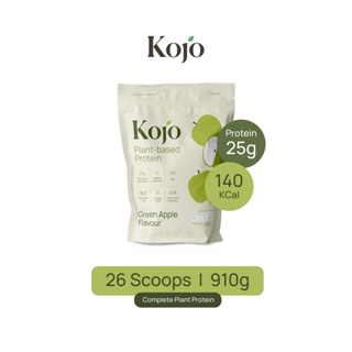 Kojo Plant Based Protein Green Apple Flavour (910g) โปรตีนจากพืช รสแอปเปิ้ลเขียว 1 ถุง (พร้อมช้อนในถุง)