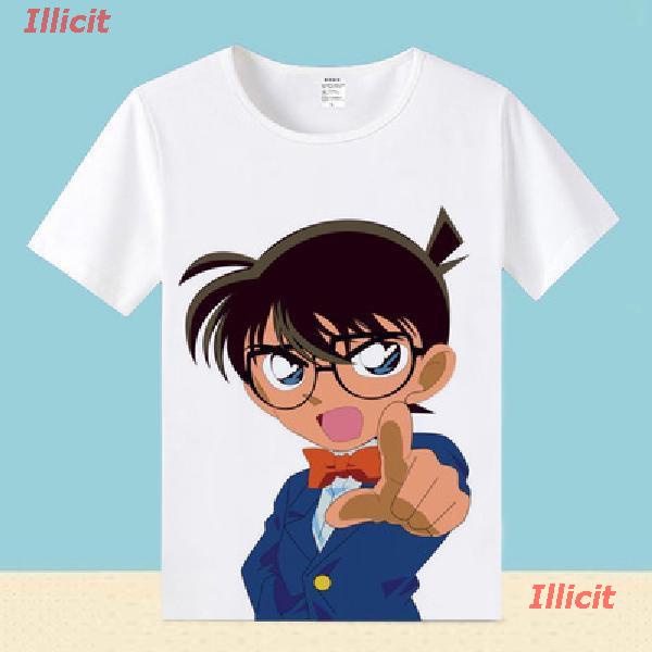 illicit-นักสืบโคนันเสื้อยืดถักฤดูร้อน-detective-conan-เสื้อยืดแขนสั้นเสื้อยืดสำหรับชายและหญิงอะนิเมะเสื้อผ้านักเรียนฤดูร