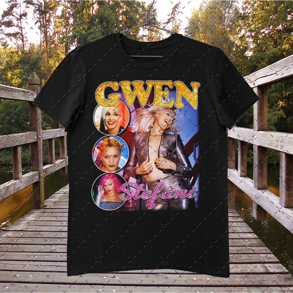 เสื้อยืดอินเทรนด์ผู้ชายอินเทรนด์ผู้หญิงgwen-stefani-เสื้อยืด-คอกลม-ผ้าฝ้าย-ลายแรงบันดาลใจ-90s-rap-สไตล์วินเทจ-เสื้อยืด