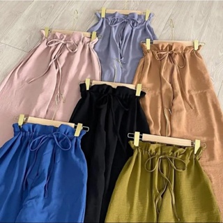 ⭐️ ซิการ์อากาศ ระดับพรีเมี่ยม ⭐️Juven Culottes กระโปรงพลีท แบบผูกเชือก