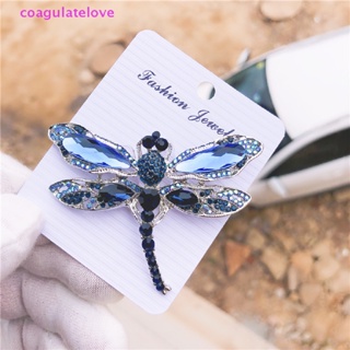 Coagulatelove เข็มกลัดคริสตัล พลอยเทียม รูปแมลงปอ เครื่องประดับ สไตล์วินเทจ [ขายดี]