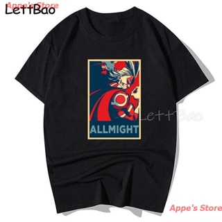 เสื้อยืดสีขาวAppes Store New My Hero Academia T Shirt Men Anime Plus Size Tees Summer Tops Women Short Sleeve Tshirt Ca